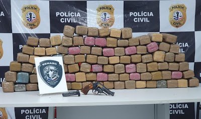 100Kg de droga apreendido pela policia