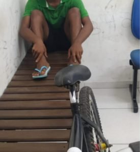 Indivíduo preso no assalto