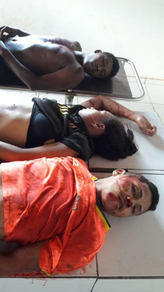 Criminosos tombaram após troca de tiros com a polícia - Uma mulher estava envolvida