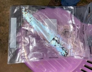 Faca usada no crime
