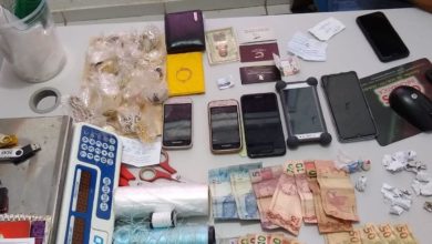 Material apreendido com os investigados durante a operação