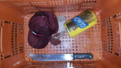 Material utilizado pelo acusado para matar a vitima