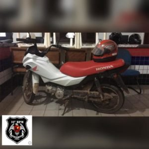 Moto usada no crime
