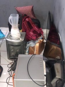 Resultado de vários assaltos a residências