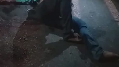 Homem após ser baleado