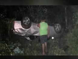 Imagens do acidente envolvendo o cantor