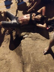 Homem baleado