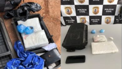 2 kg apreendido pela polícia