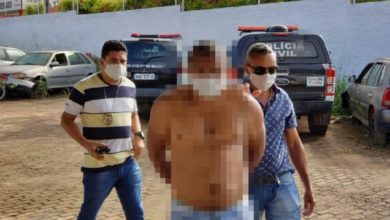 Acusado preso pela polícia