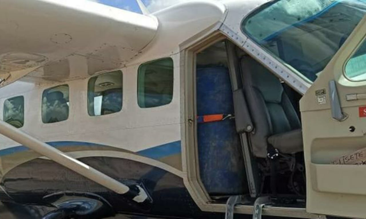 Aeronave foi apreendida