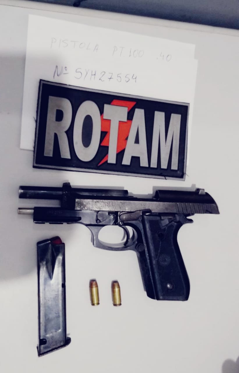 Arma apreendida pela Polícia