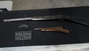 Arma apreendidas pela Polícia