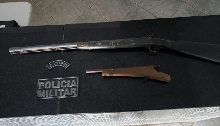 Arma apreendidas pela Polícia