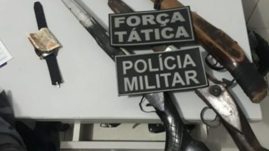 Armas de fogo usadas no crime