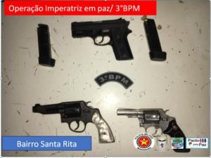 Armas utilizadas pelos criminosos