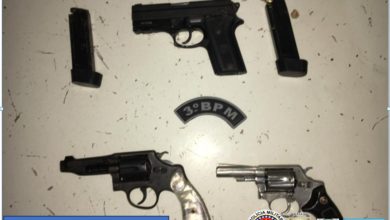 Armas utilizadas pelos criminosos