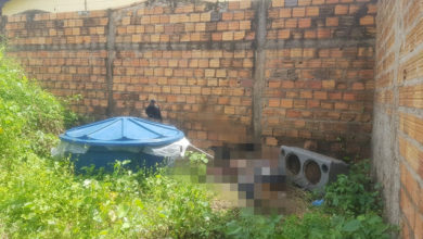 Corpo foi encontrado próximo a uma caixa d'água