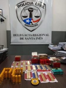 Diversas munições apreendidas pela polícia