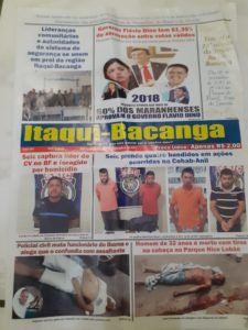 Edição impressa do Jornal Itaqui-Bacanga de Outubro de 2017