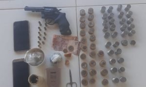 Grande quantidade de material ilícito apreendido