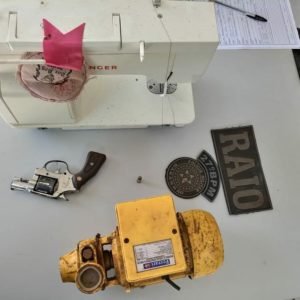 Material apreendido pela polícia