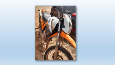 Motocicleta rouba encontrada com o suspeito