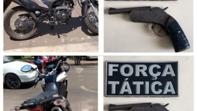 Objetos apreendidos pela polícia