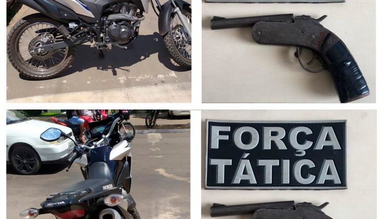 Objetos apreendidos pela polícia