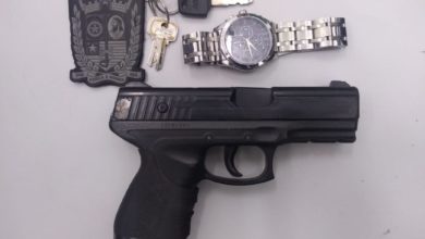 Simulacro de arma de fogo
