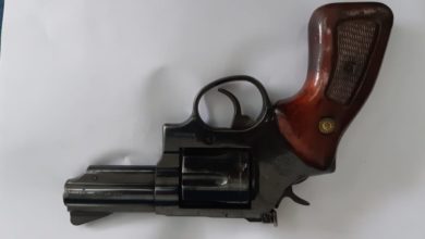 Arma apreendida na operação