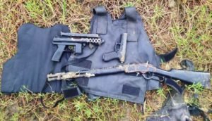 Armas apreendidas pela polícia
