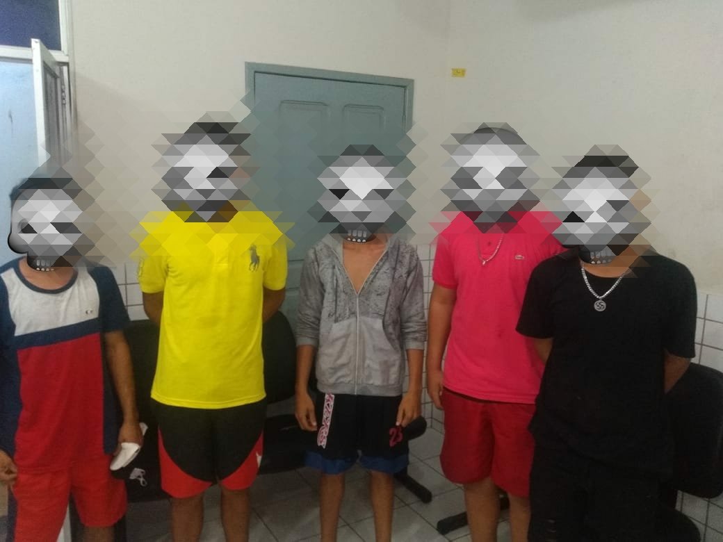Bando criminoso estava realizando arrastão