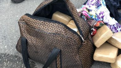 Droga estava dentro de uma bolsa