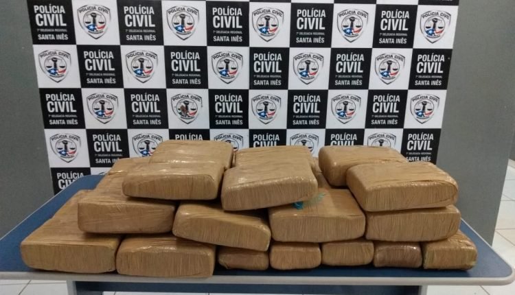 Droga estava na bagagem do homem que confessou ser responsável pelo material