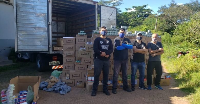 Grande quantidade de munições apreendidas pela polícia