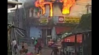 Incêndio no mercadinho