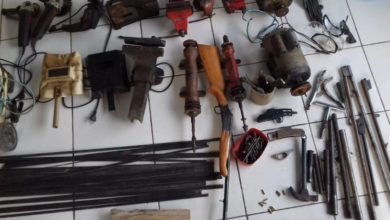 Maquinário era usado para fabricação de armas artesanais