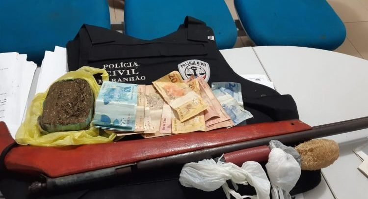 Material apreendido durante a operação policial