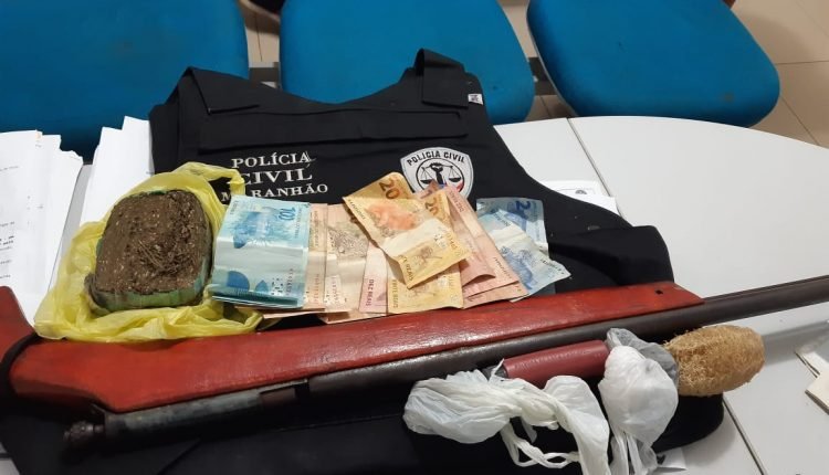 Material apreendido durante a operação policial