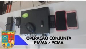 Material apreendido em posse dos acusados
