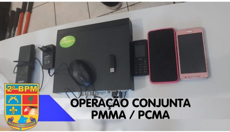 Material apreendido em posse dos acusados