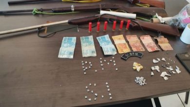 Material apreendido pela Polícia