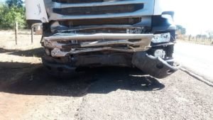 Carreta envolvida em acidente na BR-316