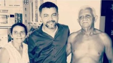 Cléber Verde ao lado dos pais