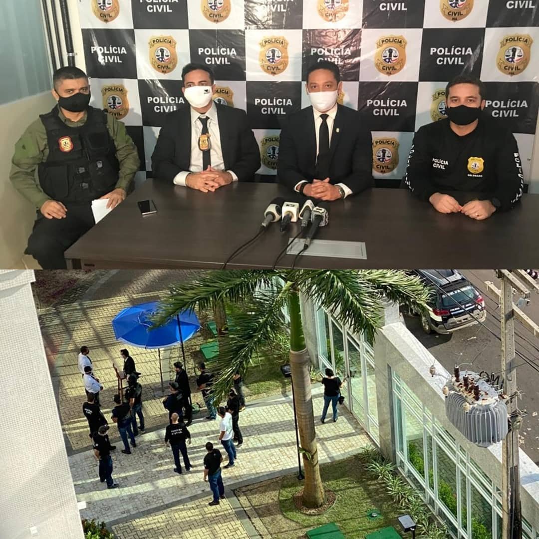 Polícia Civil na ação da Pirâmide financeira