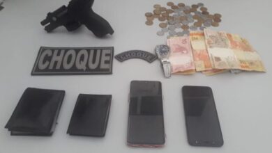 Material recuperada pela Guarnição do Choque