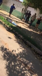 Vítima ao solo sem vida