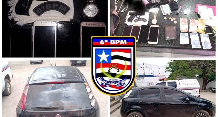 Veículo e demais objetos foram encontrados com os suspeitos