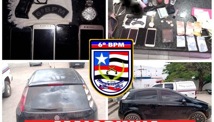 Veículo e demais objetos foram encontrados com os suspeitos