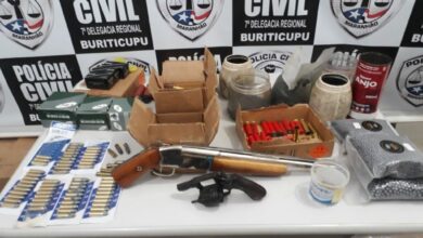 Ação da PCMA apreendeu armas de fogo, munições e cigarros (Foto divulgação)